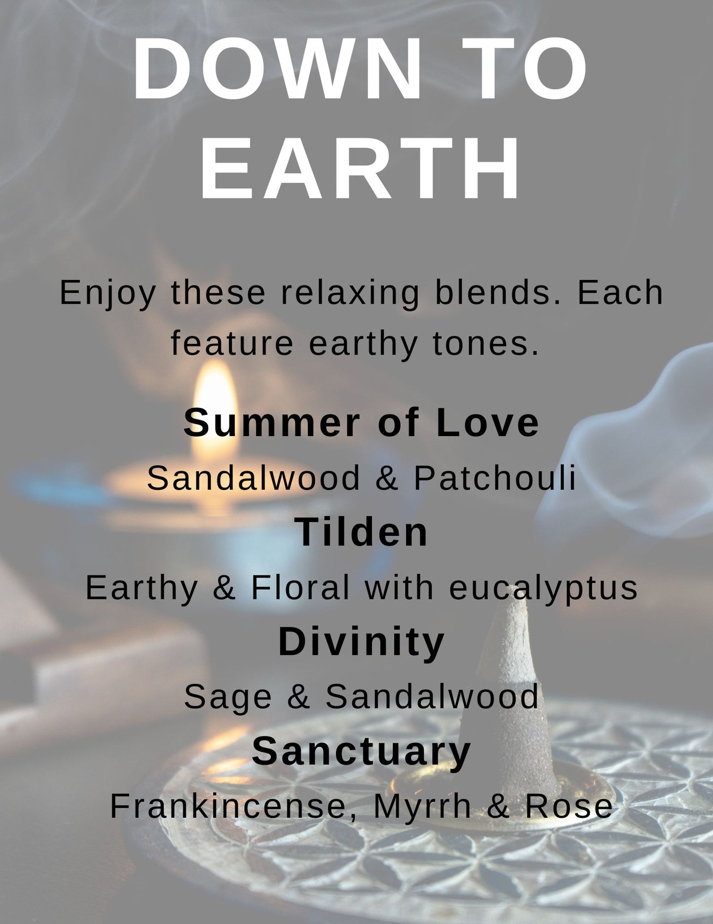 4-pack Incense Cone Glass Jars