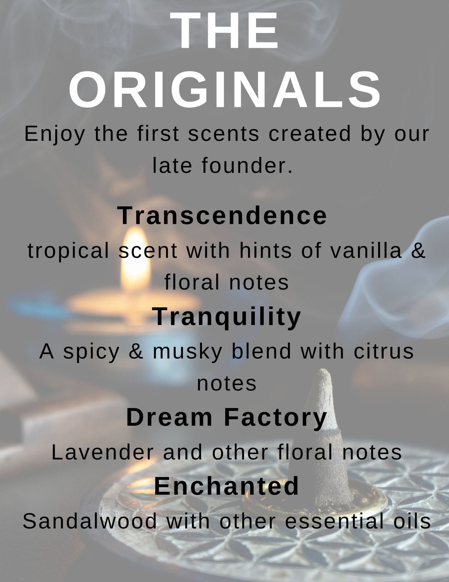 4-pack Incense Cone Glass Jars